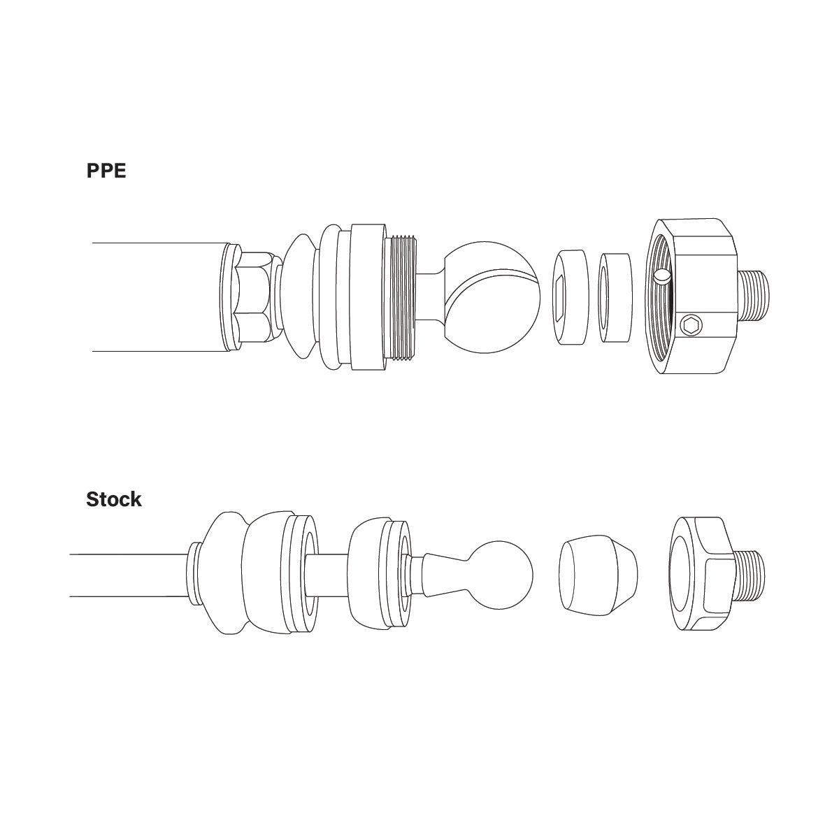 PPE Stage3 Forged Tie Rod Assemblies Pair 2011-2024