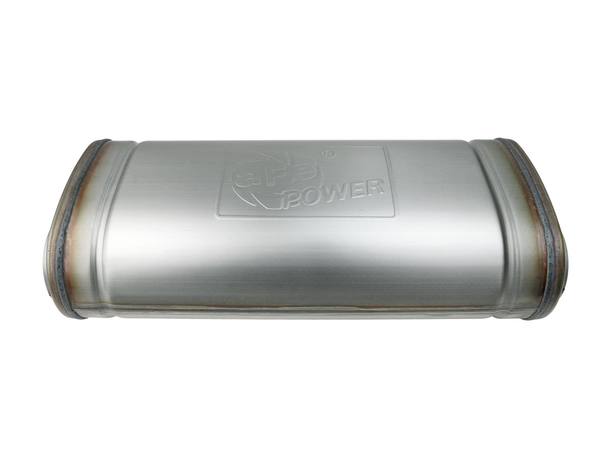 aFe MACH Force-Xp 409 Stainless Steel Muffler - Inlet Inside Diameter 2.5 in, Inlet Type Single