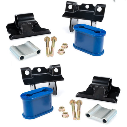 PPE Engine Mount Kit - 01-10 GM 6.6L Duramax - 40 Hardness Blue