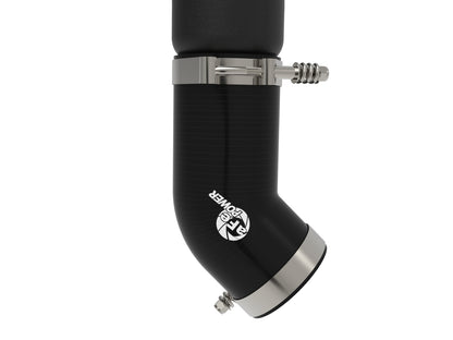 aFe BladeRunner 2-1/2 IN to 3 IN Aluminum Hot-Side Charge Pipe Black