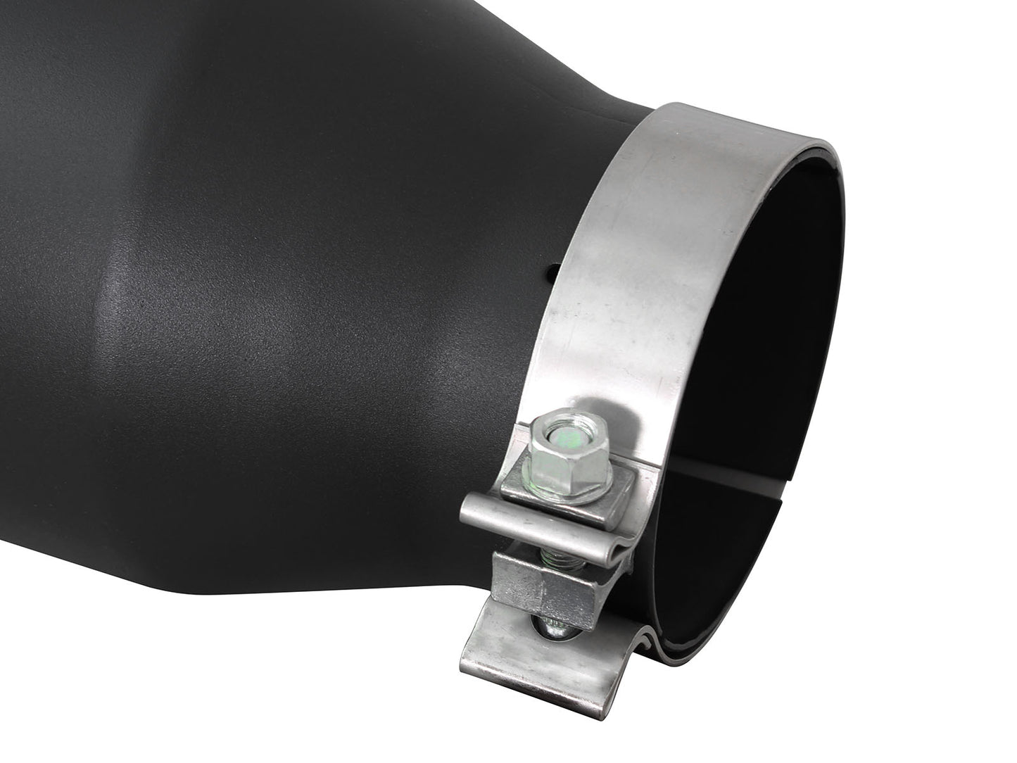 aFe MACH Force-Xp 409 Stainless Steel Clamp-on Exhaust Tip Black - 49T40606-B15