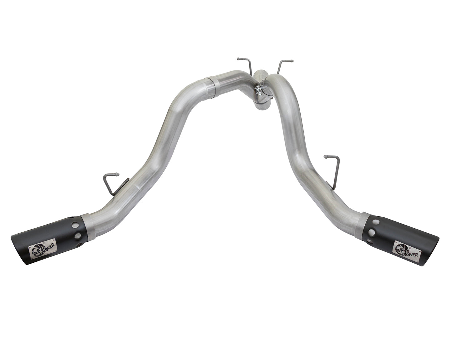 aFe ATLAS 4 IN Aluminized Steel DPF-Back Exhaust System w/ Black Tip - Chevy/GMC 2017-2019 6.6L