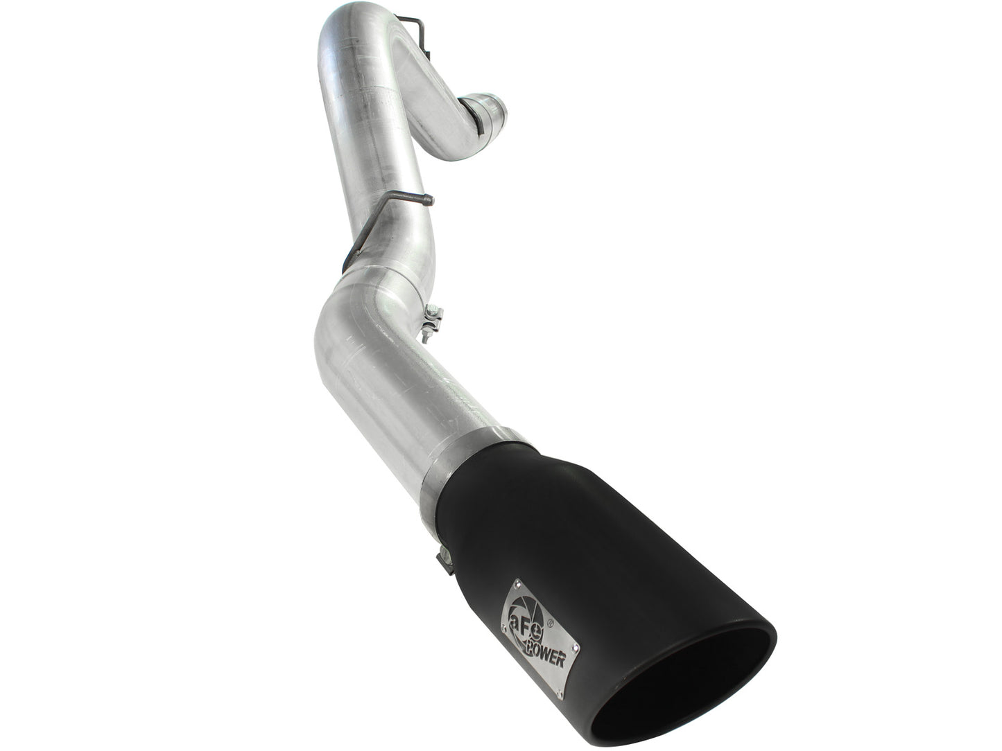 aFe ATLAS 5 IN Aluminized Steel DPF-Back Exhaust System w/Black Tip - Chevy/GMC 2011-2016 6.6L