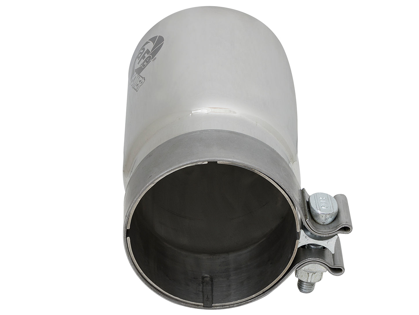 aFe MACH Force-Xp 304 Stainless Steel Clamp-on Exhaust Tip Polished Right Side Exi