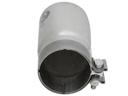 aFe MACH Force-Xp 304 Stainless Steel Clamp-on Exhaust Tip Polished Right Side Exi