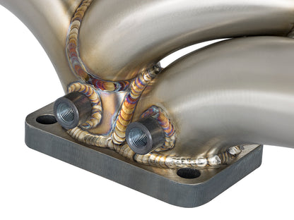 aFe Twisted Steel 304 Stainless Steel Header w/ T3 Turbo Flange
