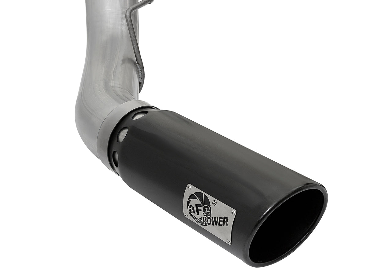 aFe ATLAS 5 IN Aluminized Steel DPF-Back Exhaust System w/Black Tip - Ford 2017-2026 6.7L