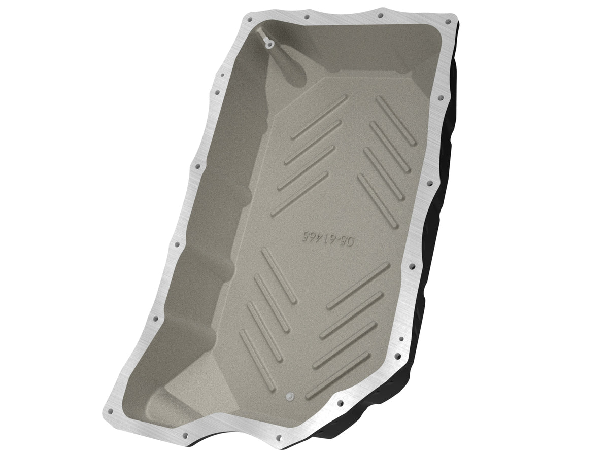 aFe Pro Series Transmission Pan Black w/ Machined Fins - Chevy/GMC 2020-2026 6.6L
