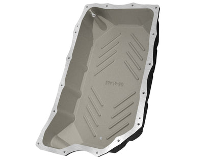 aFe Pro Series Transmission Pan Black w/ Machined Fins - Chevy/GMC 2020-2026 6.6L