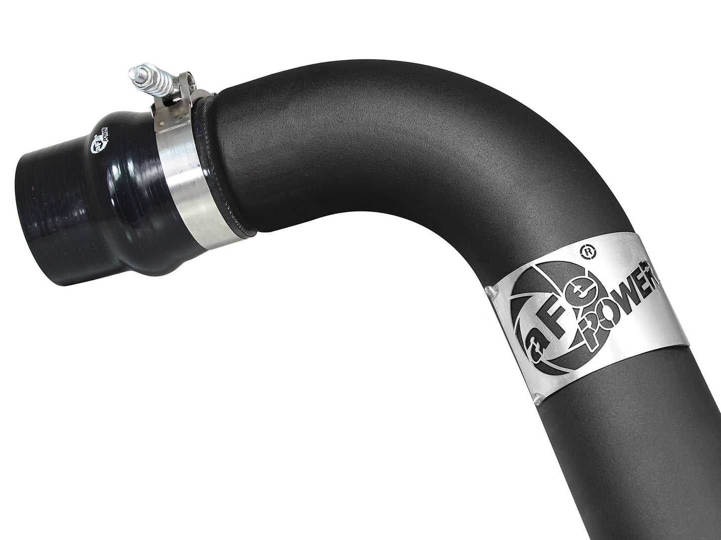 aFe BladeRunner 3 IN Aluminum Hot Charge Pipe Black - Chevy/GMC 2001-2004 6.6L
