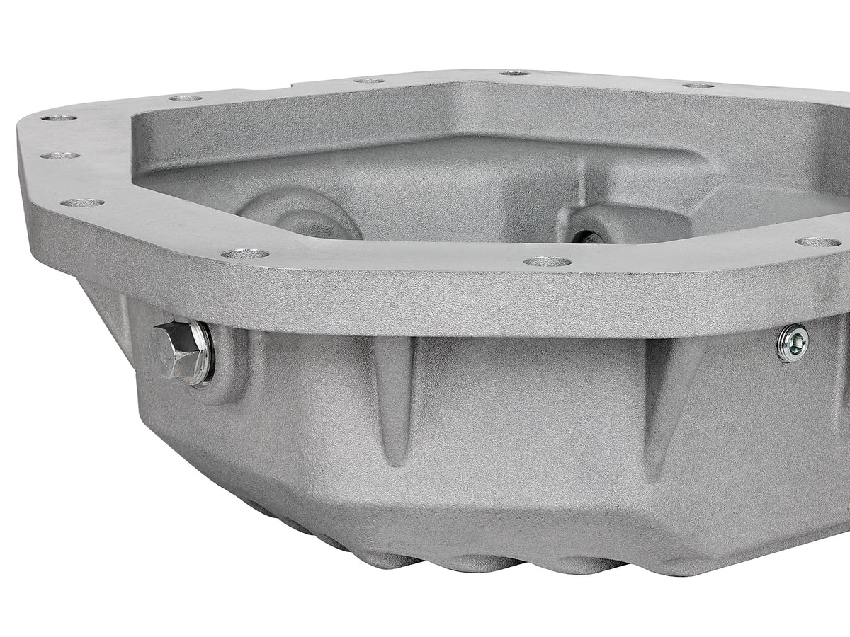 aFe Street Series Rear Differential Cover Raw w/ Machined Fins - Ford 2017-2023 6.7L - Axle Type Dana M300
