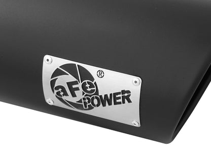 aFe MACH Force-Xp 409 Stainless Steel Clamp-on Exhaust Tip Black - 49T50601-B12
