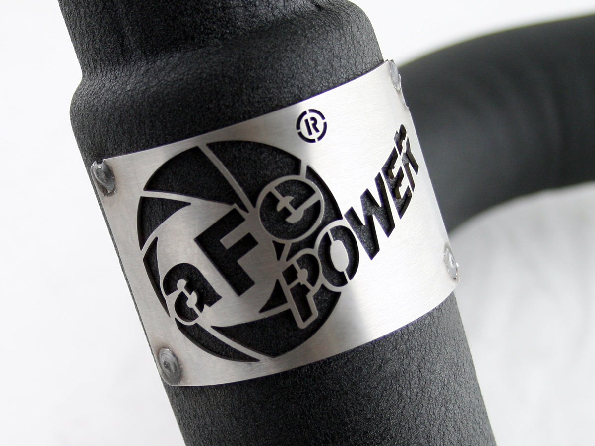 aFe BladeRunner 3 IN Aluminum Cold Charge Pipe Black - Chevy/GMC 2002-2004 6.6L