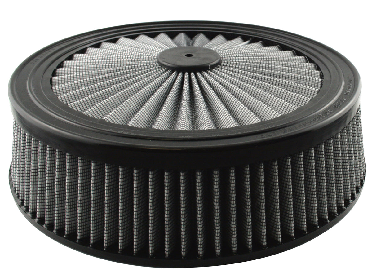 aFe Magnum FLOW T.O.P. Universal Round Racing Air Filter w/ Pro DRY S Media - Height 4 in
