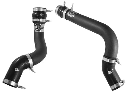 aFe BladeRunner 3 IN Aluminum Hot and Cold Charge Pipe Kit Black - Ram 2013-2018 6.7L