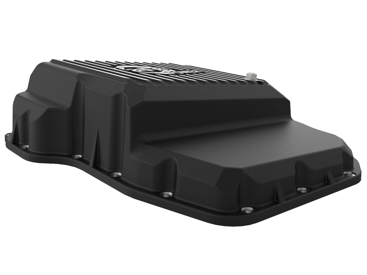 aFe Pro Series Transmission Pan Black w/ Machined Fins - Dodge/Ram 2007-2024 6.7L