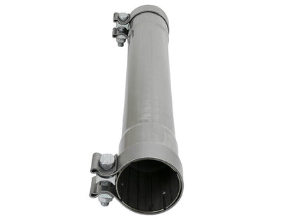 aFe MACH Force-Xp 304 Stainless Steel Resonator Delete Pipe - Clamp Type Band, Overall Length 16 in