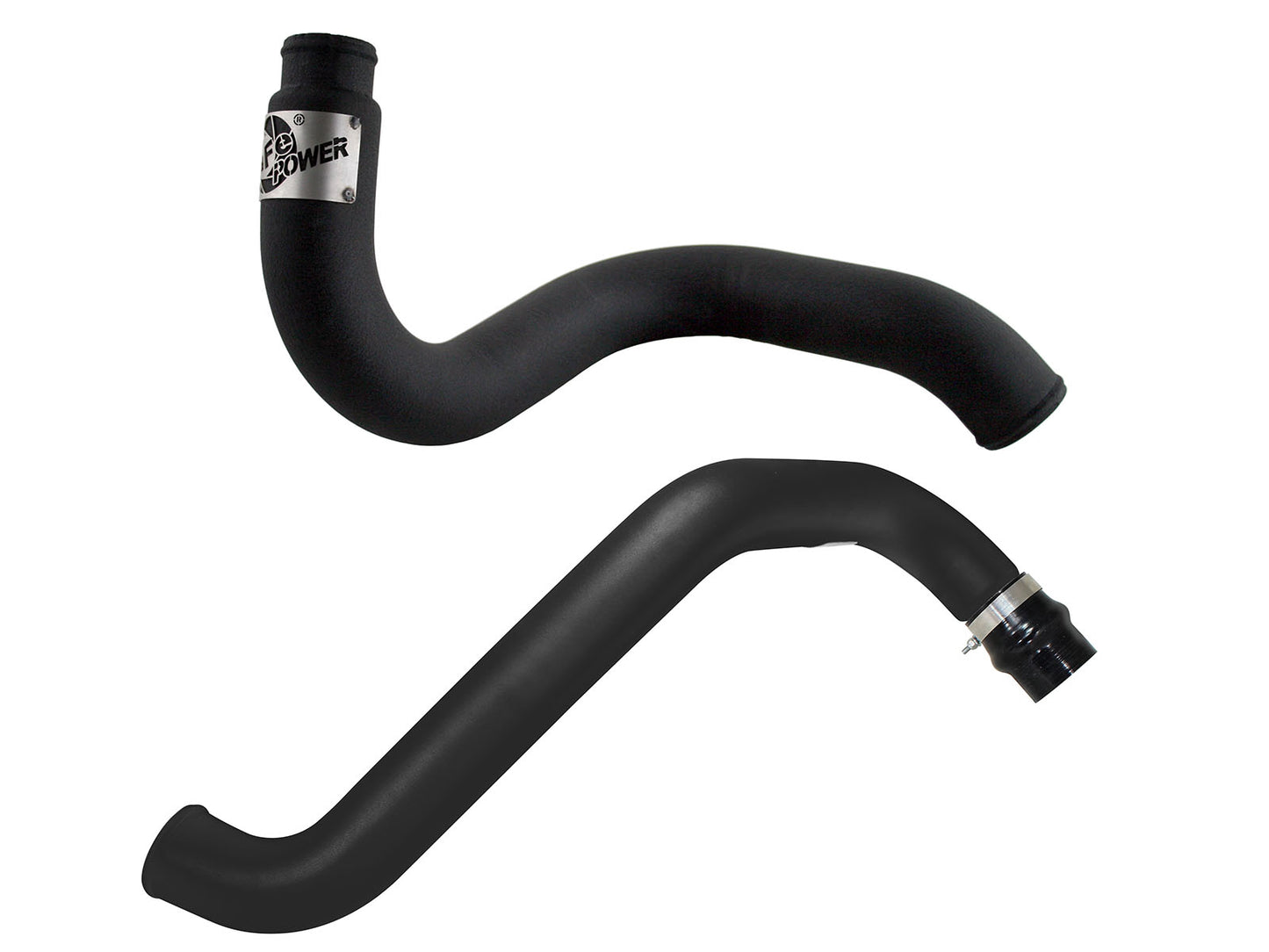 aFe BladeRunner 3 IN Aluminum Hot and Cold Charge Pipe Kit Black - Chevy/GMC 2002-2004 6.6L
