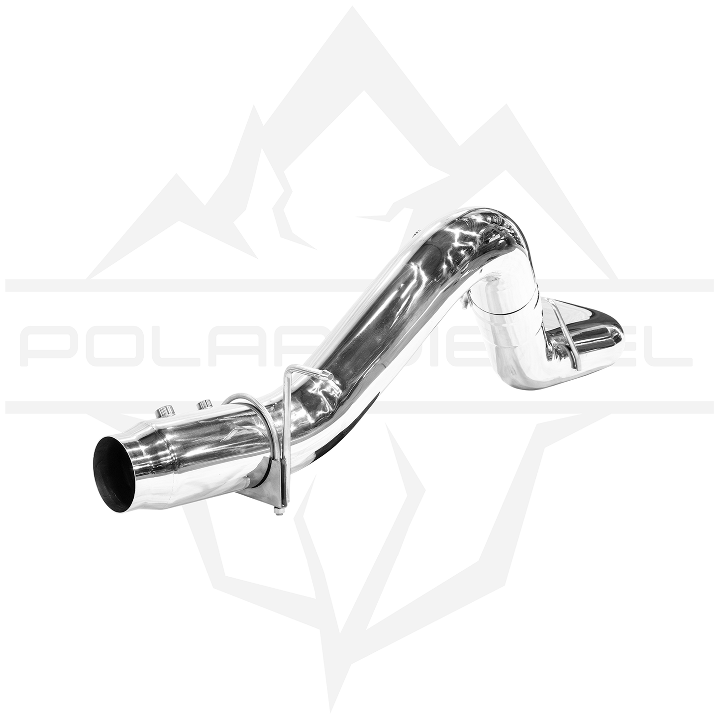 Polar 2011-2026 Duramax 6.6L 304SS 5" Polished DPF Back Exhaust
