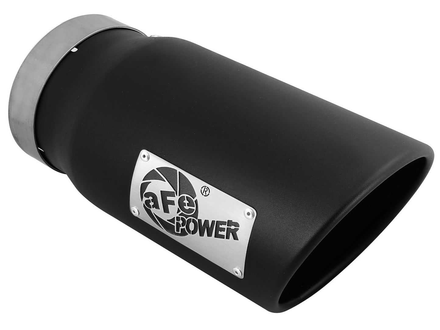 aFe MACH Force-Xp 409 Stainless Steel Clamp-on Exhaust Tip Black - 49T50601-B12