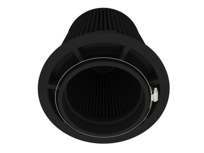 aFe Momentum Intake Replacement Air Filter w/ Black Pro 5R Media - Flange Inside Diameter 5.50 in, Base Diameter 8 in