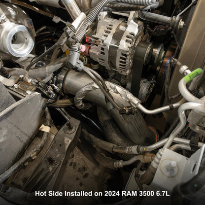PPE Intercooler Charge Pipe Kit - Ram 6.7L Cummins 2019-2025 - Brushed