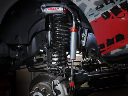 aFe Sway-A-Way 2.5 Front Shock Kit w/ Remote Reservoirs for 2-3.5 IN Lift