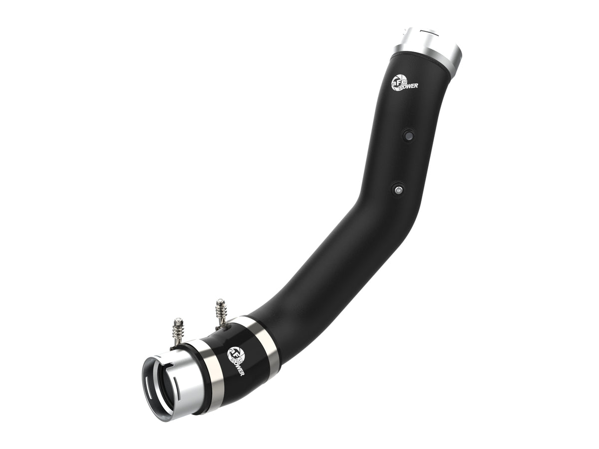 aFe BladeRunner 3-1/2 IN Aluminum Cold Charge Pipe Black - Chevy/GMC 2024-2026 6.6L