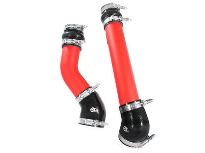 aFe BladeRunner 3 IN Aluminum Hot and Cold Charge Pipe Kit Red - Dodge 1994-2002 5.9L