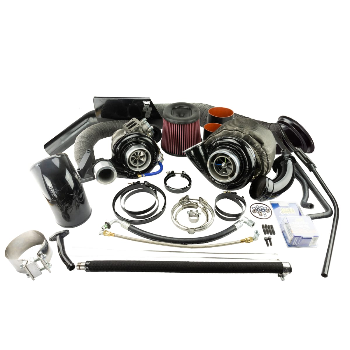 Industrial Injection Dodge Quick Spool Compound Turbo Kit For 03-07 3rd Gen 5.9L Cummins