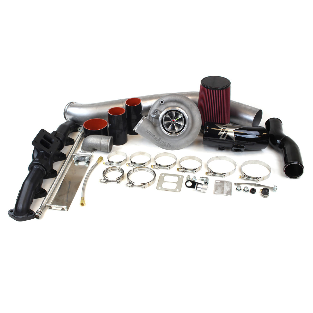 Industrial Injection Dodge S300 SX-E 66/74 Single Turbo Kit For 10-12 6.7L Cummins 1.00 AR
