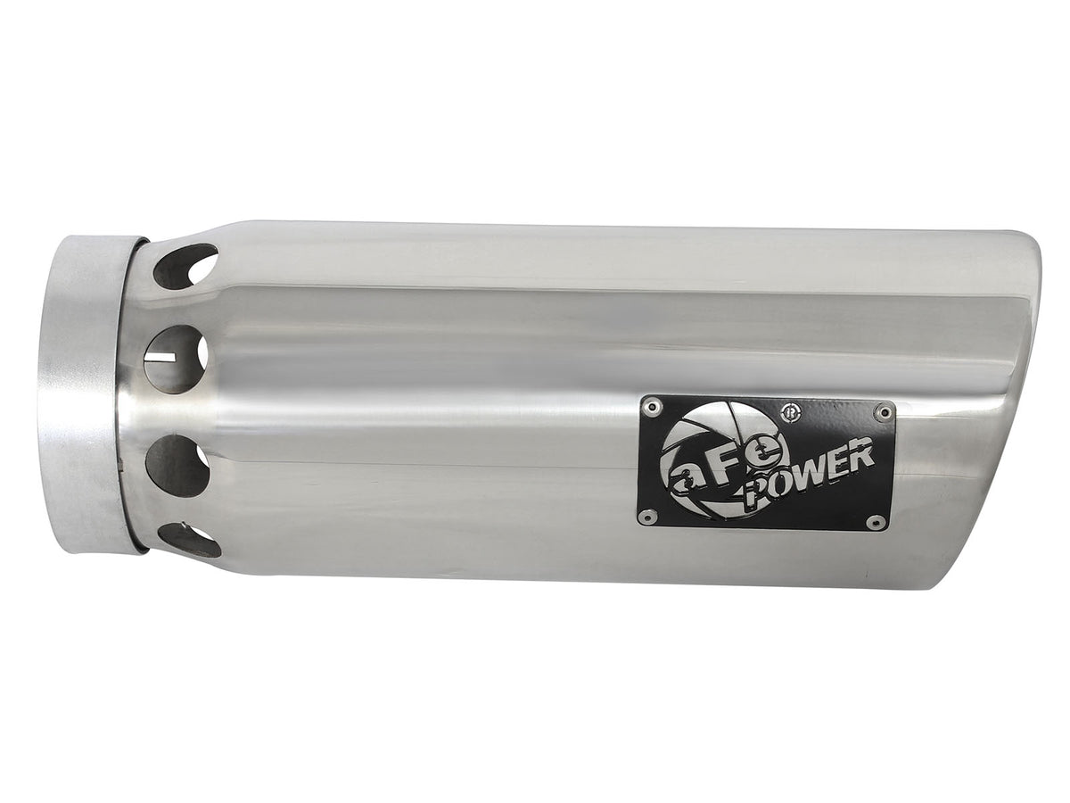 aFe MACH Force-Xp 304 Stainless Steel Intercooled Clamp-on Exhaust Tip Polished - 49T50601-P161