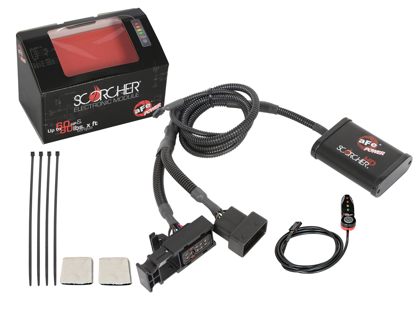 aFe SCORCHER HD Plug and Play Power Module with Remote - Dodge 1998-2002 5.9L