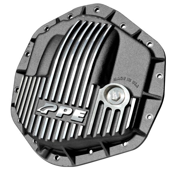 PPE Heavy Duty Cast Aluminum Rear Differential Cover GM/Ram 2500/3500 HD Brushed
