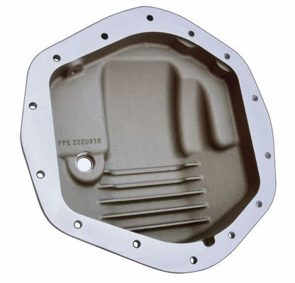 PPE Heavy Duty Cast Aluminum Rear Differential Cover GM/Ram 2500/3500 HD Brushed