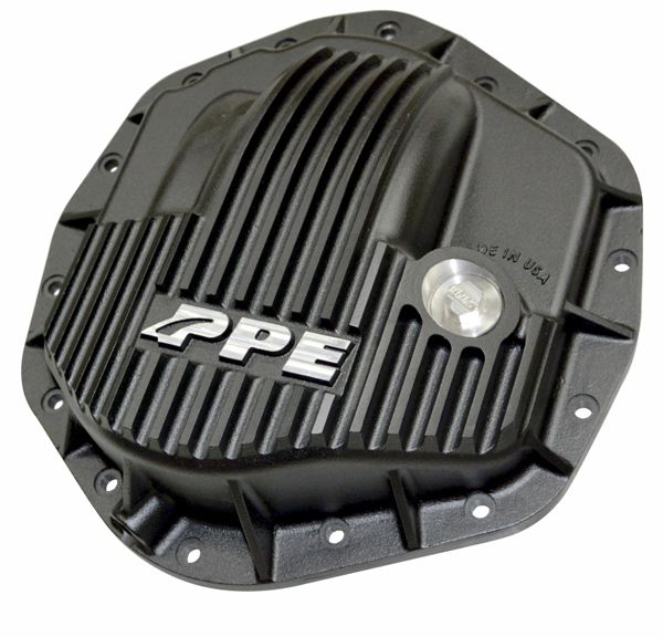 PPE Heavy Duty Cast Aluminum Rear Differential Cover GM/Ram 2500/3500 HD Black