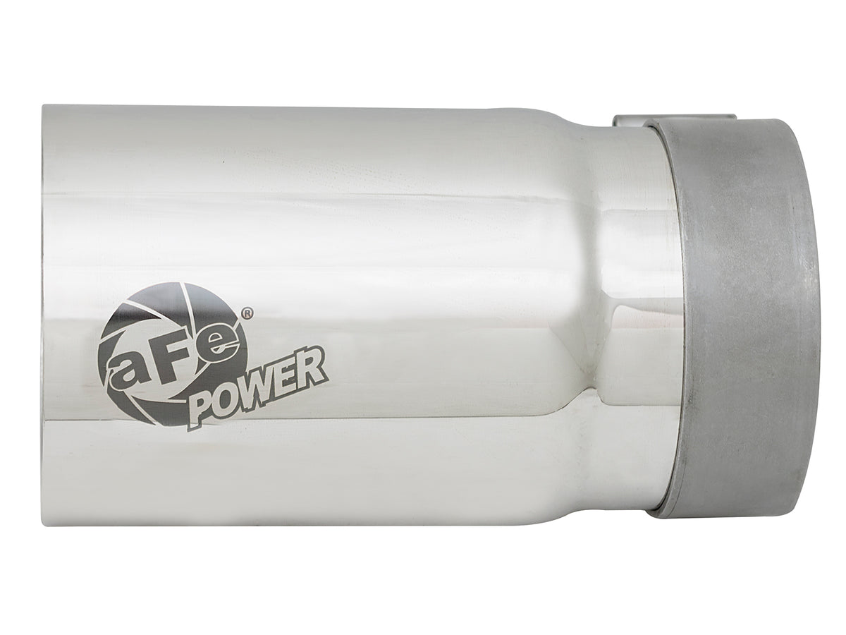aFe MACH Force-Xp 304 Stainless Steel Clamp-on Exhaust Tip Polished Right Side Exi