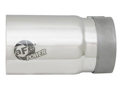 aFe MACH Force-Xp 304 Stainless Steel Clamp-on Exhaust Tip Polished Right Side Exi