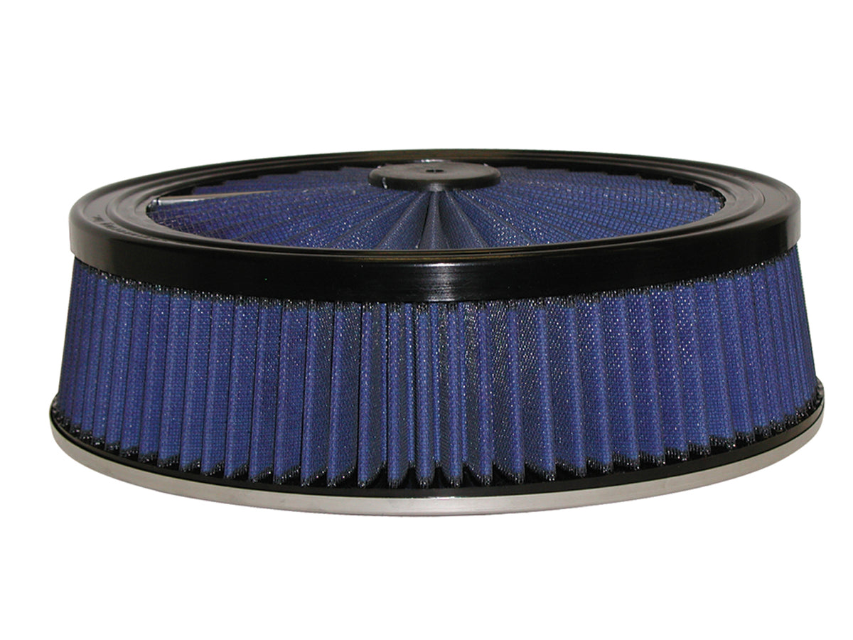 aFe Magnum FLOW T.O.P. Universal Round Racing Air Filter w/ Pro 5R Media - Height 4 in