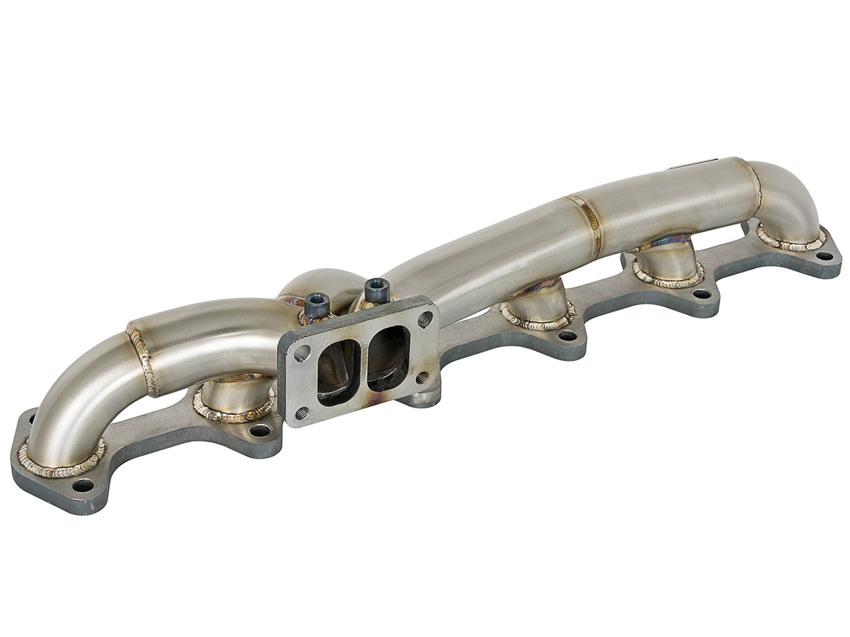 aFe Twisted Steel 304 Stainless Steel Header w/ T3 Turbo Flange