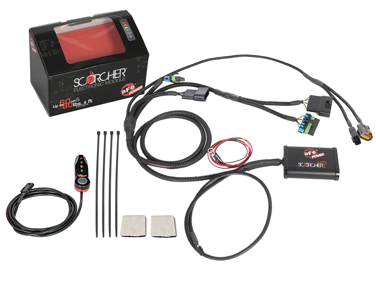 aFe SCORCHER HD Plug and Play Power Module with Remote - Ram 2013-2018 6.7L