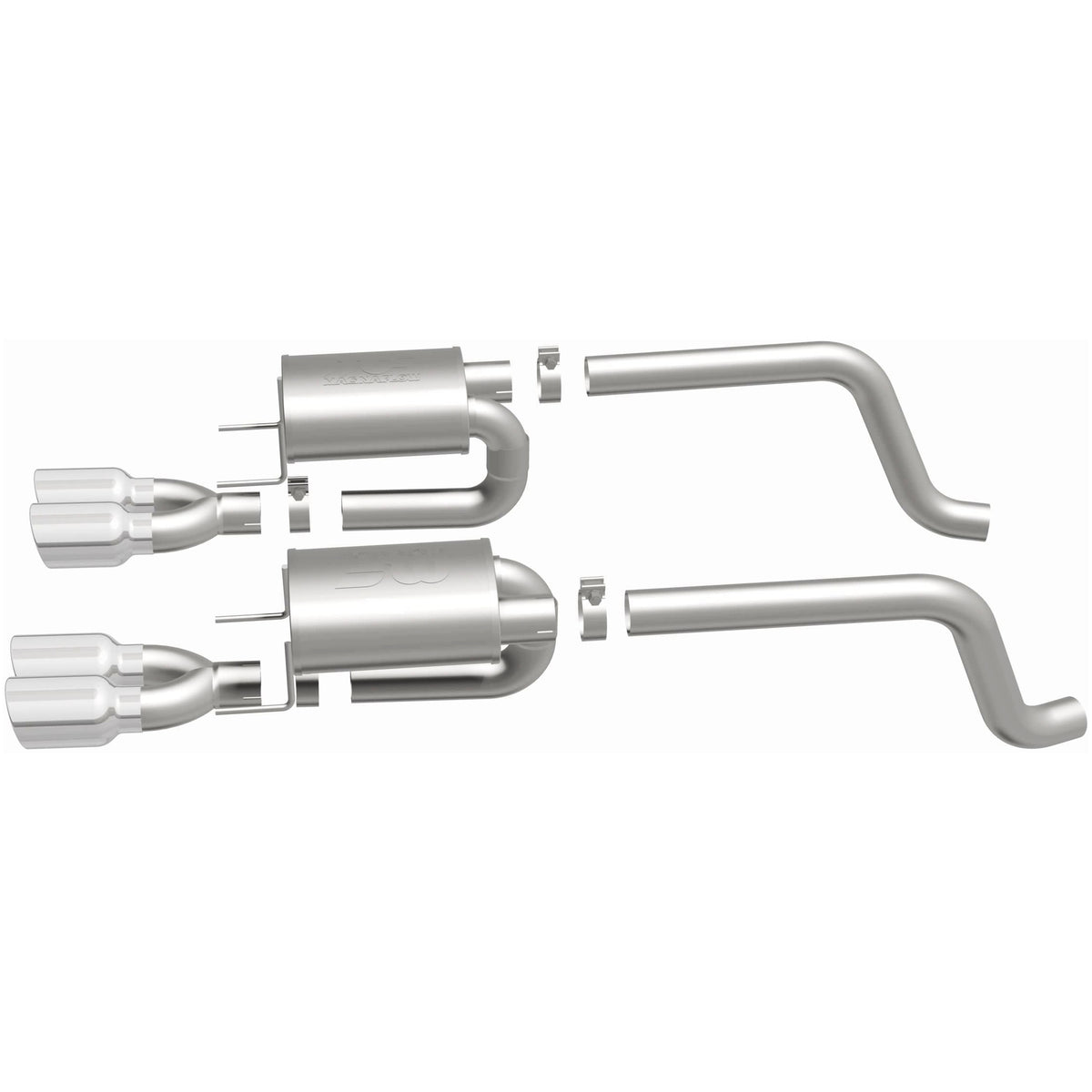 MagnaFlow Street Series Polished Axle Back System 15886
