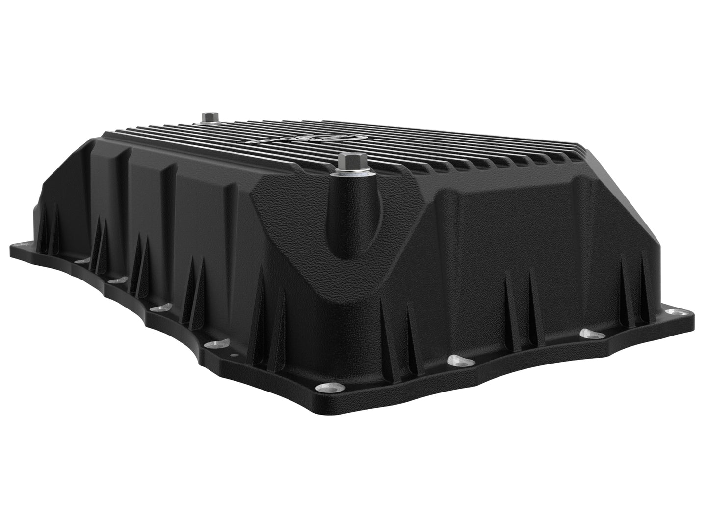 aFe Pro Series Transmission Pan Black w/ Machined Fins - Chevy/GMC 2020-2026 6.6L