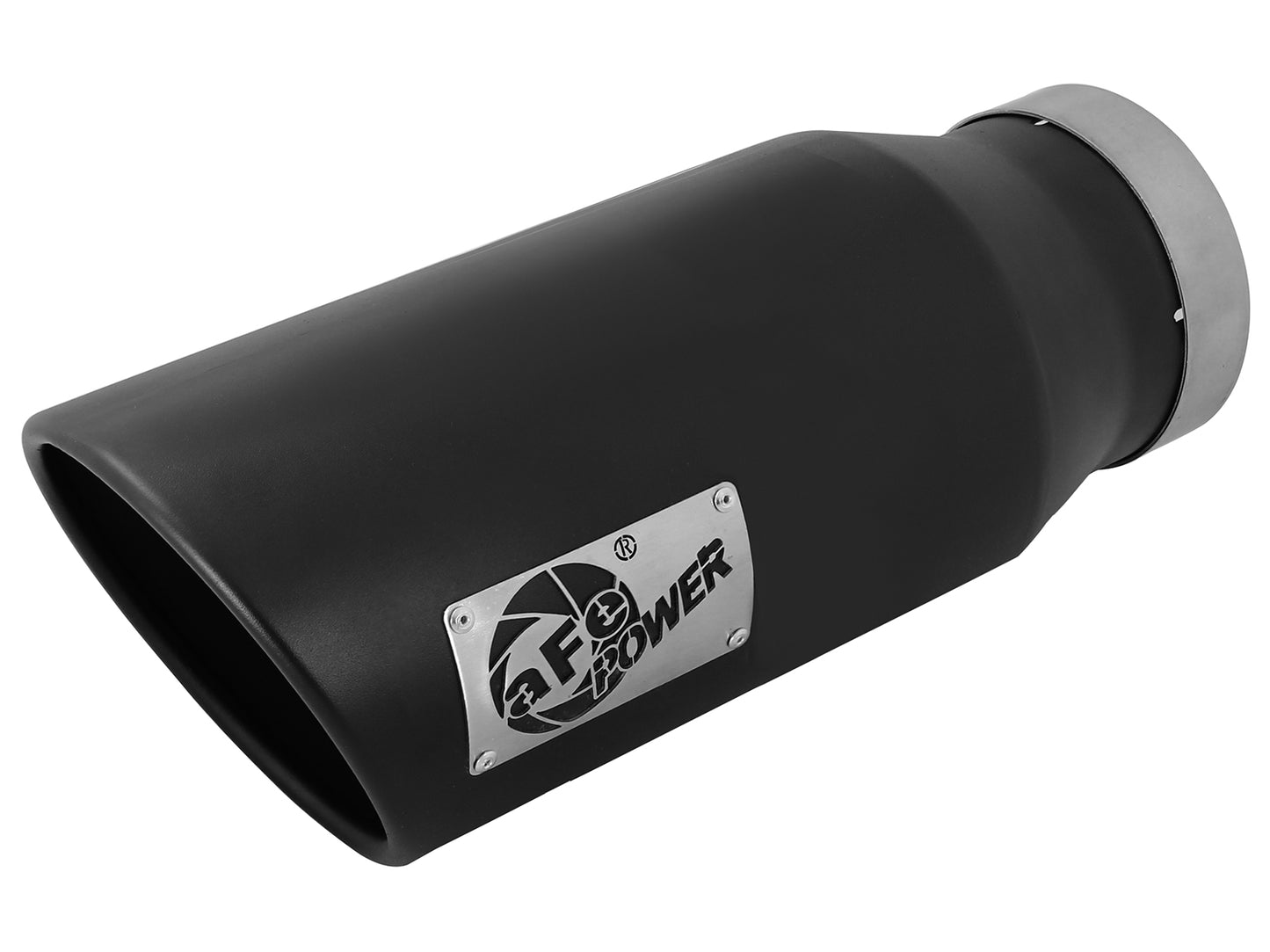 aFe MACH Force-Xp 409 Stainless Steel Clamp-on Exhaust Tip Black - 49T40602-B15