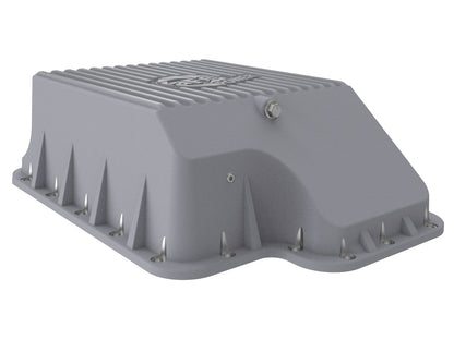 aFe Street Series Transmission Pan Black w/ Machined Fins - Ford 1994-2010