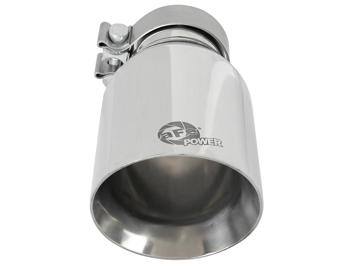 aFe MACH Force-Xp 304 Stainless Steel Clamp-on Exhaust Tip Polished - 49T30454-P092