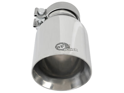 aFe MACH Force-Xp 304 Stainless Steel Clamp-on Exhaust Tip Polished - 49T30454-P092