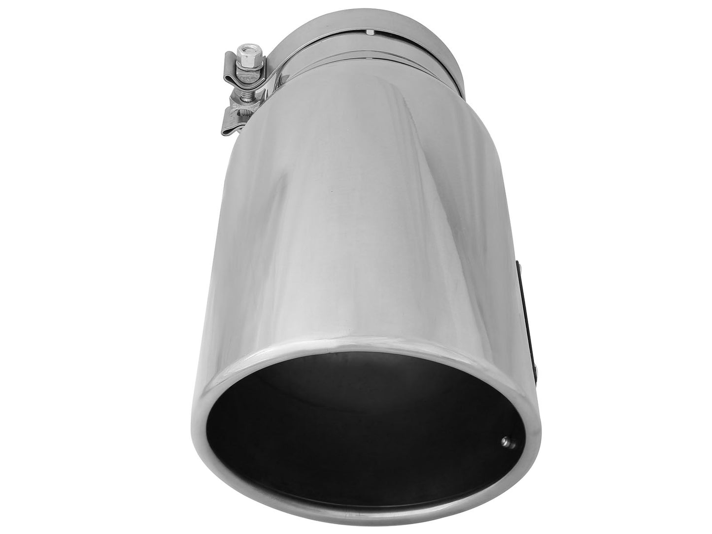aFe MACH Force-Xp 304 Stainless Steel Clamp-on Exhaust Tip Polished Left Side Exit - 49T50702-P15