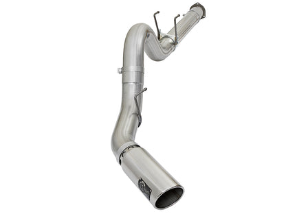 aFe ATLAS 5 IN Aluminized Steel DPF-Back Exhaust System w/Polished Tip - Ford 2017-2026 6.7L