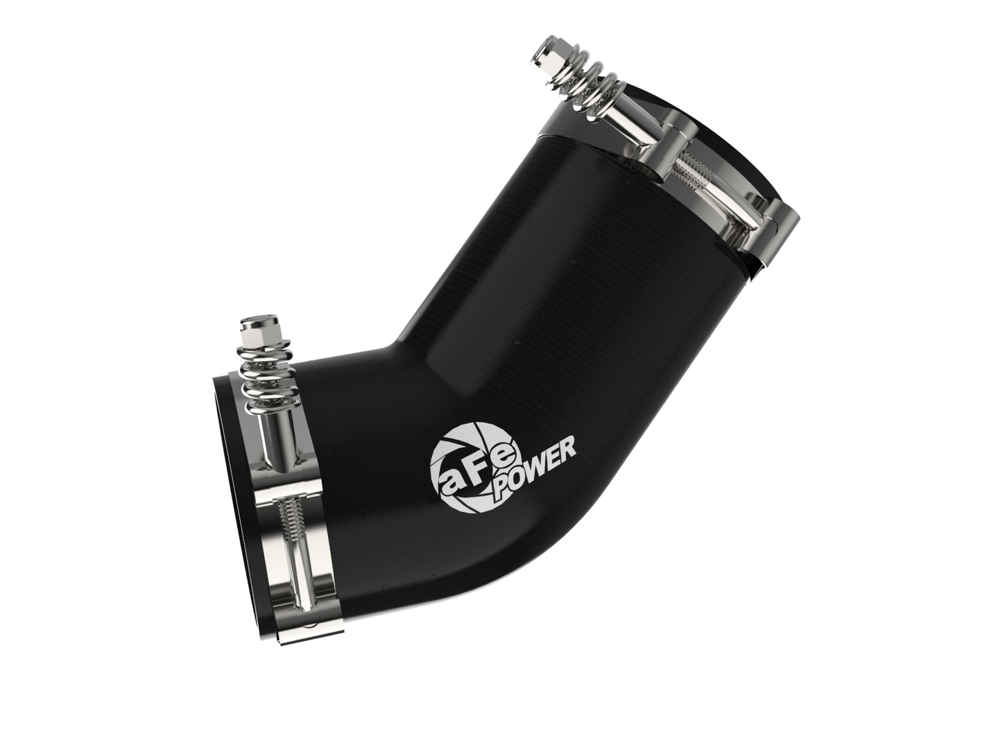 aFe BladeRunner 3-1/2 IN Aluminum Cold Charge Pipe Black - Ram 2019-2023 6.7L